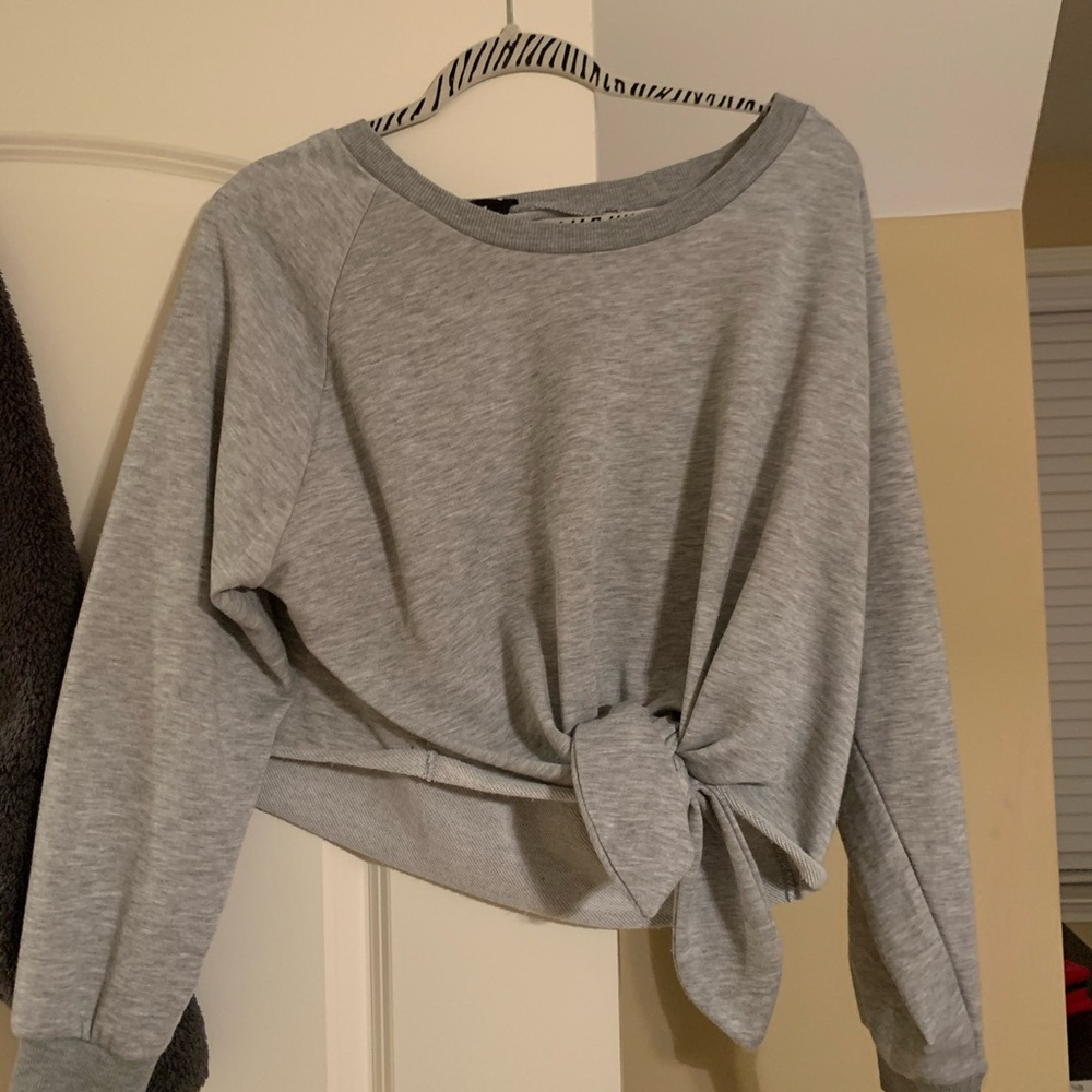 grey sweater
